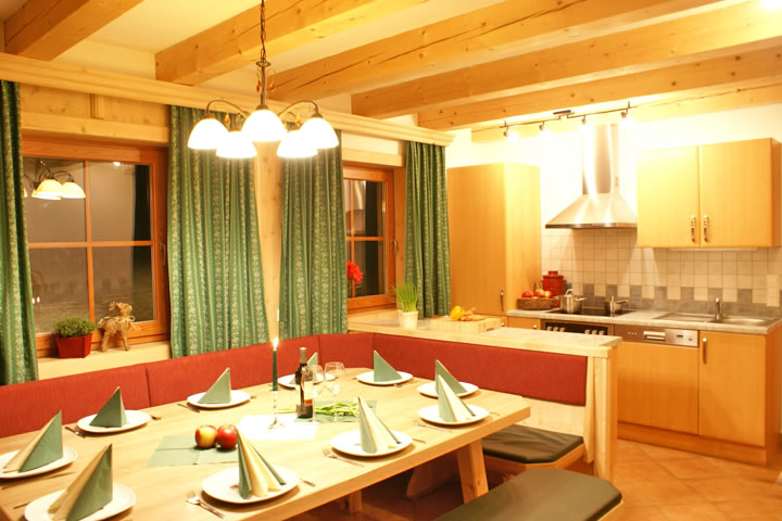 Wohnküche Chalet Fageralm