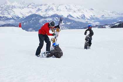 Die Skischule vor der Haustüre